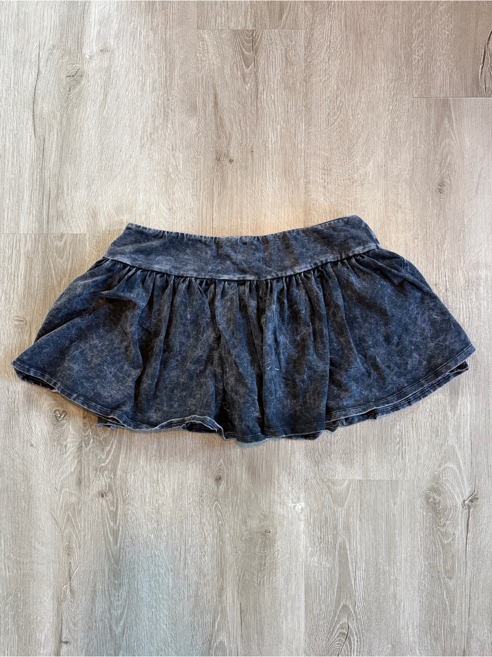 Mini Ruffle acid wash Skirt/Short